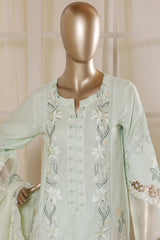 Bin Saeed Stitched 3 Piece Luxury Emb Lawn Vol-02 Suit-D-3013-PISTA