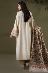 Zellbury Unstitched 3 Piece Winter Shawl Suit-WUW-30235