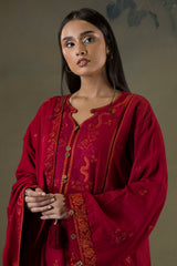 Zellbury Unstitched 3 Piece Winter Shawl Suit-WUW-30243