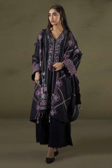 Zellbury Unstitched 3 Piece Winter Shawl Suit-WUW-30244