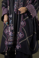 Zellbury Unstitched 3 Piece Winter Shawl Suit-WUW-30244