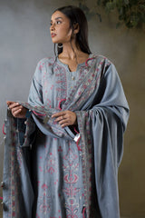 Zellbury Unstitched 3 Piece Winter Shawl Suit-WUW-30245