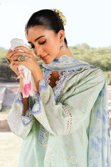Zellbury Unstitched 3 Piece Chikankari Lawn Suit-WUS-25E-30529