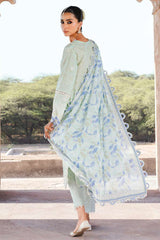 Zellbury Unstitched 3 Piece Chikankari Lawn Suit-WUS-25E-30529