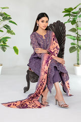 Teyana By Tawakkal Unstitched 3 Piece Emb Lawn Suit-D-3079