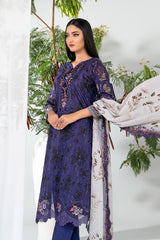 Teyana By Tawakkal Unstitched 3 Piece Emb Lawn Suit-D-3081