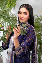 Teyana By Tawakkal Unstitched 3 Piece Emb Lawn Suit-D-3081