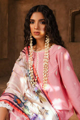Zellbury Unstitched 3 Piece Chikankari Lawn Suit-WUS-25E-30825