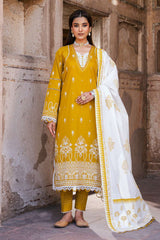 Zellbury Unstitched 3 Piece Chikankari Lawn Suit-WUS-25E-30829