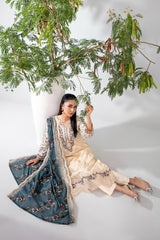 Teyana By Tawakkal Unstitched 3 Piece Emb Lawn Suit-D-3084
