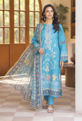 Zarwisha By Humdum Unstitched 3 Piece Digital Printed Emb Lawn Collection'2025-D-07