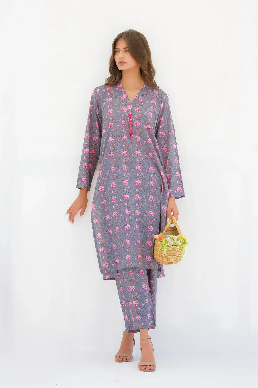 Dhaga Stitched 2 Piece Lawn Collection'2025-Matching separate 0030