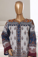 Sada Bahar Stitched Co Ords Printed Khaddar Suit-PR-30-Blue