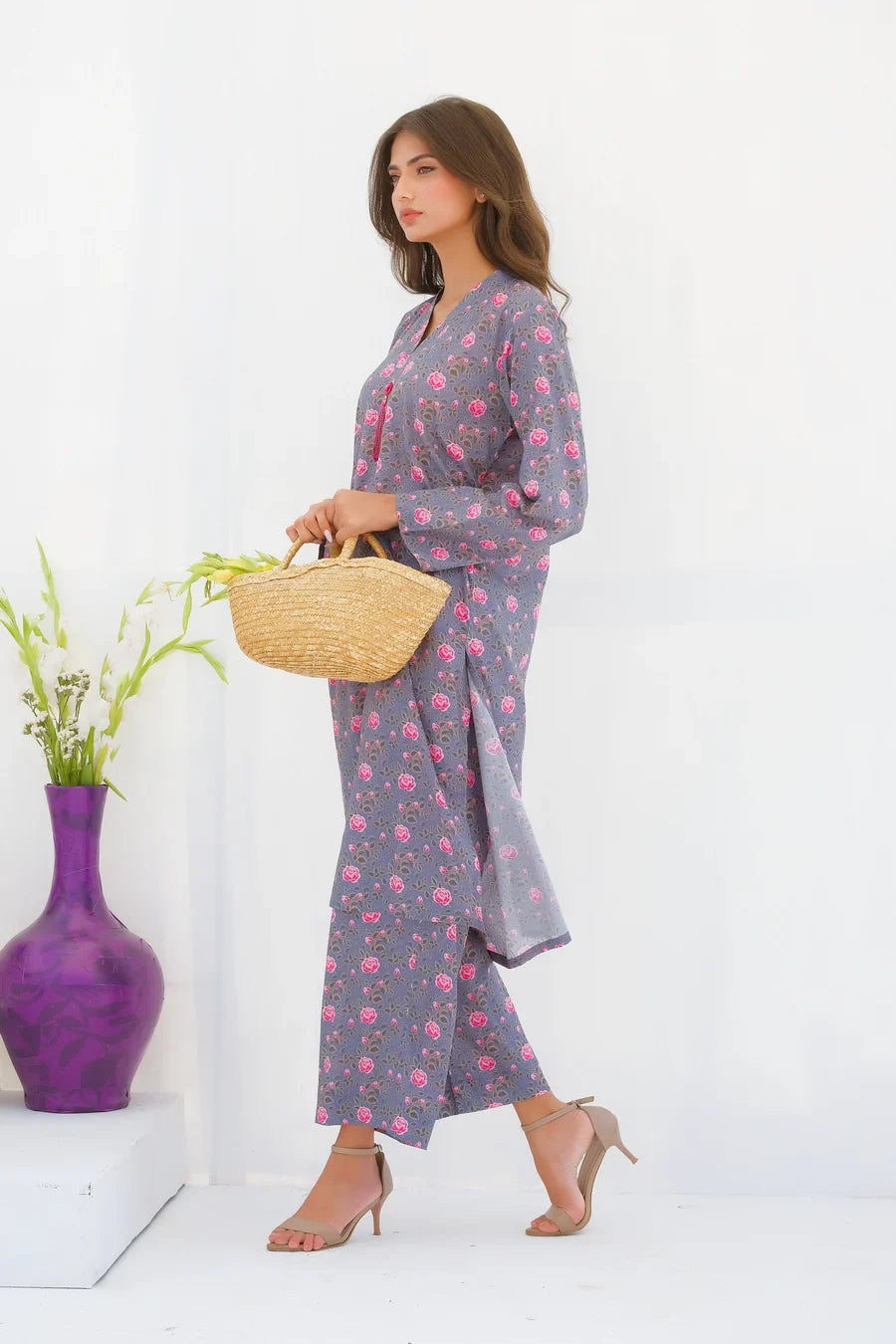 Dhaga Stitched 2 Piece Lawn Collection'2025-Matching separate 0030