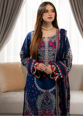 Meerak Stitched 3 Piece Emb Lawn Suit-Niva