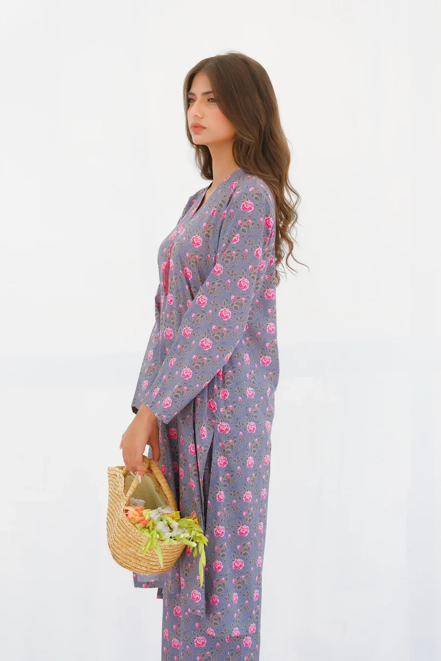 Dhaga Stitched 2 Piece Lawn Collection'2025-Matching separate 0030