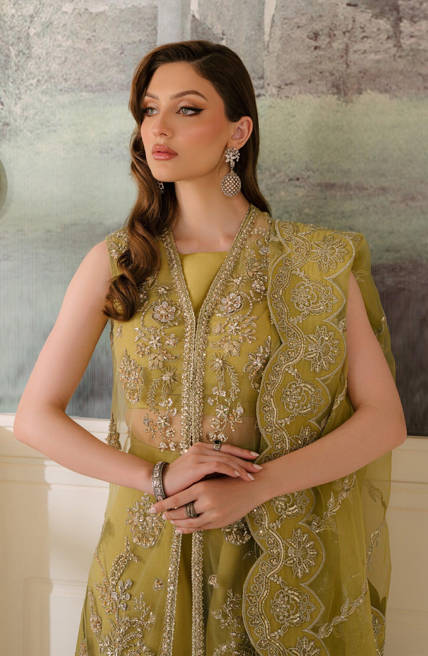 Reve Royal By Fabiha Fatima Unstitched 3 Piece Formals Collection'2025-Citrine