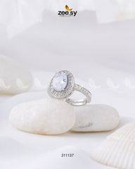 Lobelia Ring White - Zeesy Jewellery