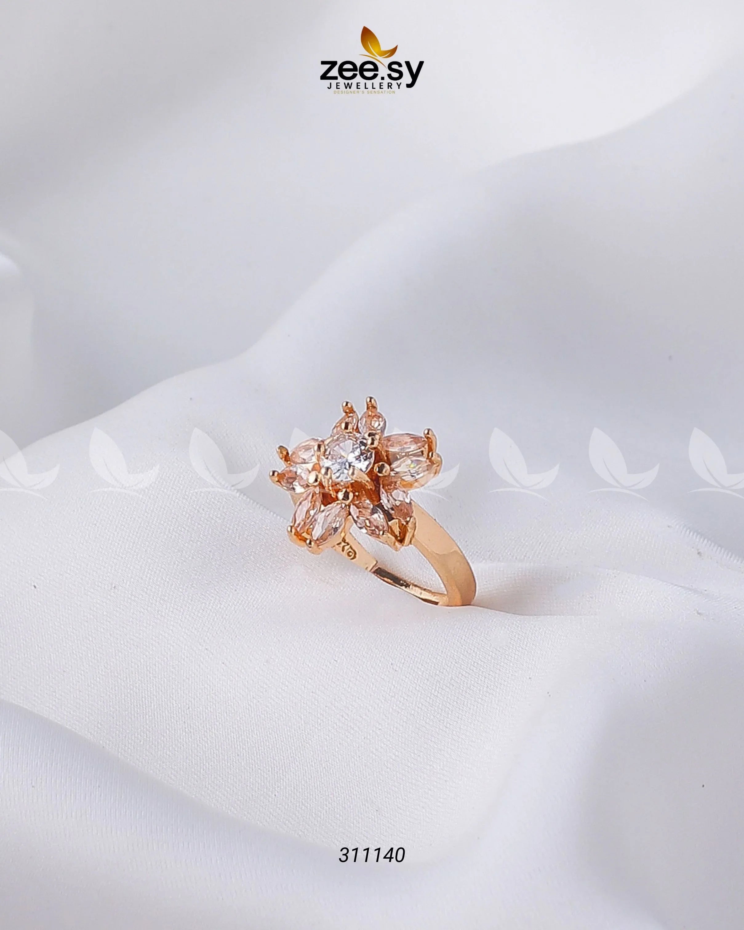 Daisy Ring Champagne - Zeesy Jewellery