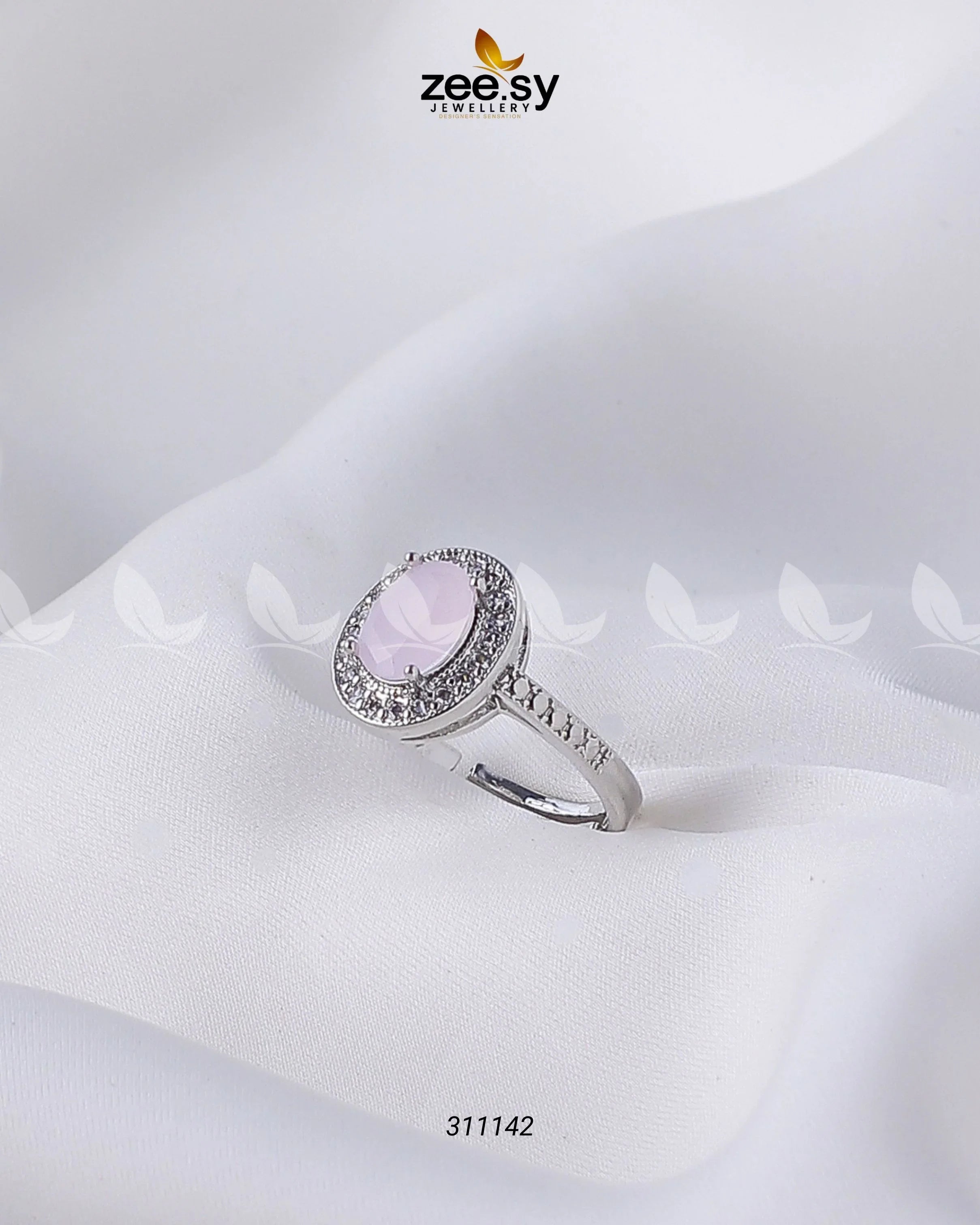 Lobelia Ring Mint pink - Zeesy Jewellery
