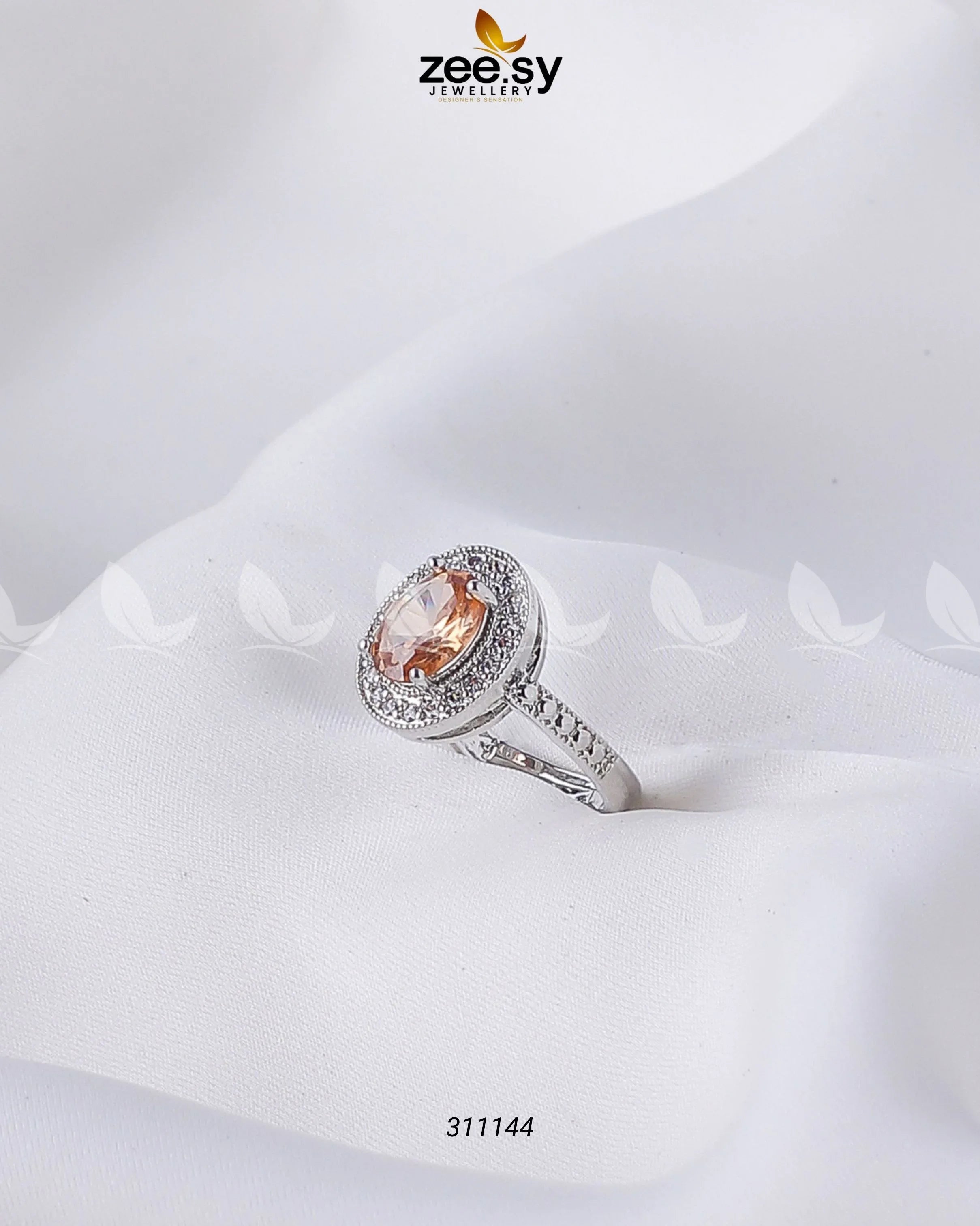 Lobelia Ring Champagne - Zeesy Jewellery