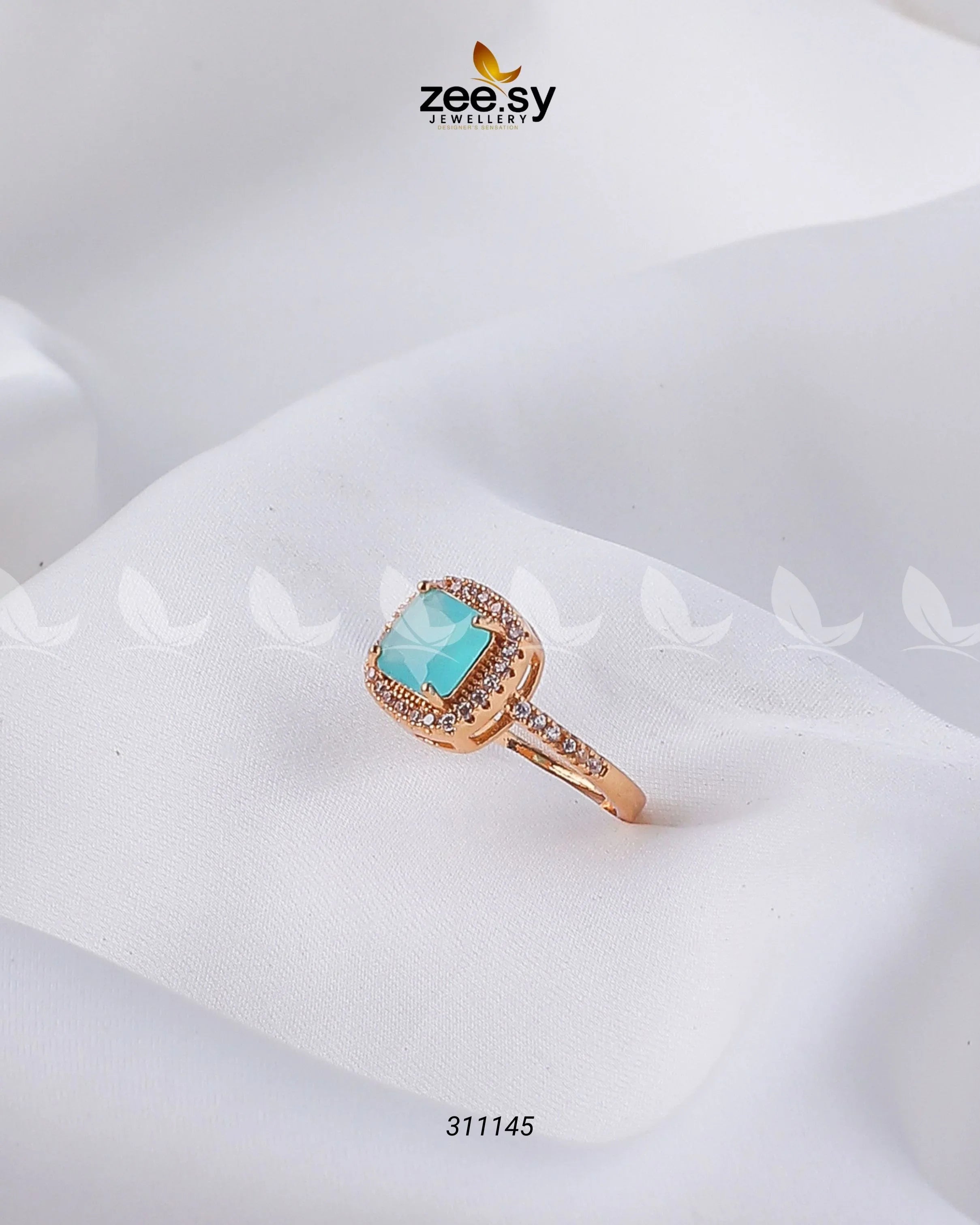 Ember Glow Ring turquoise - Zeesy Jewellery
