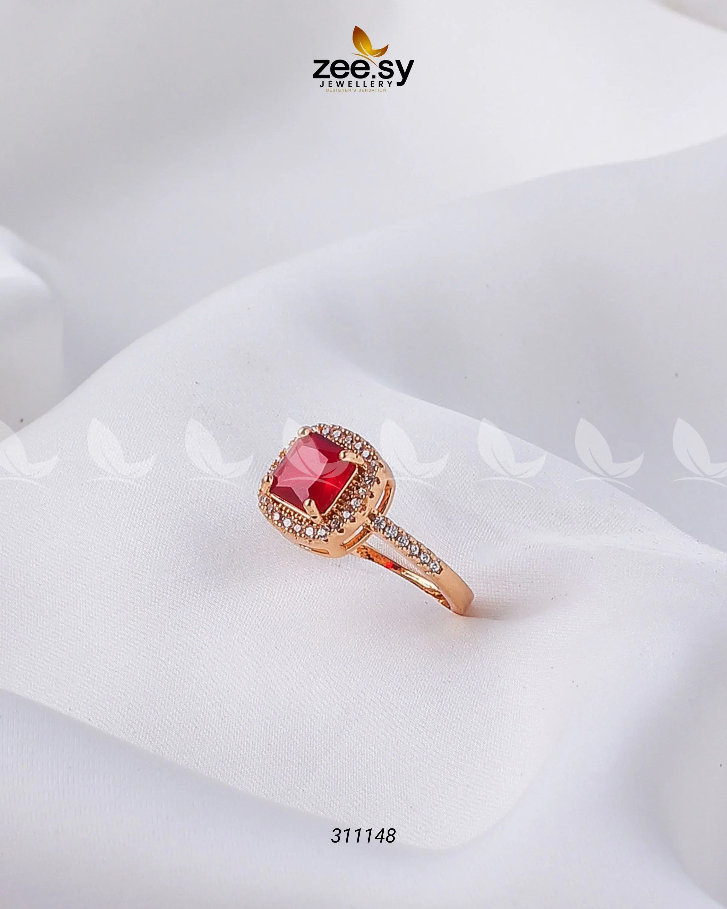 Ember Glow Ring Red - Zeesy Jewellery