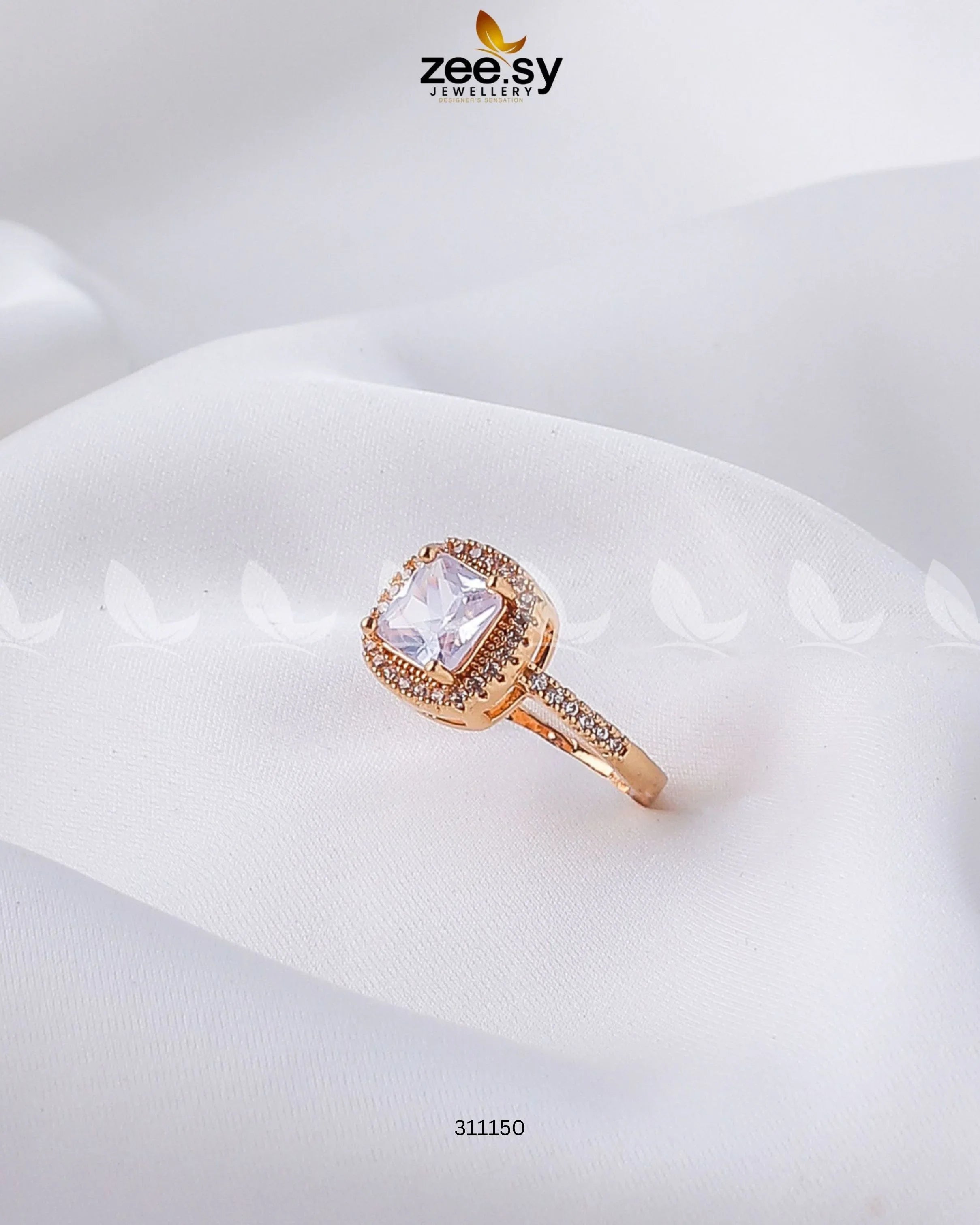 Ember Glow Ring Golden Pearl - Zeesy Jewellery