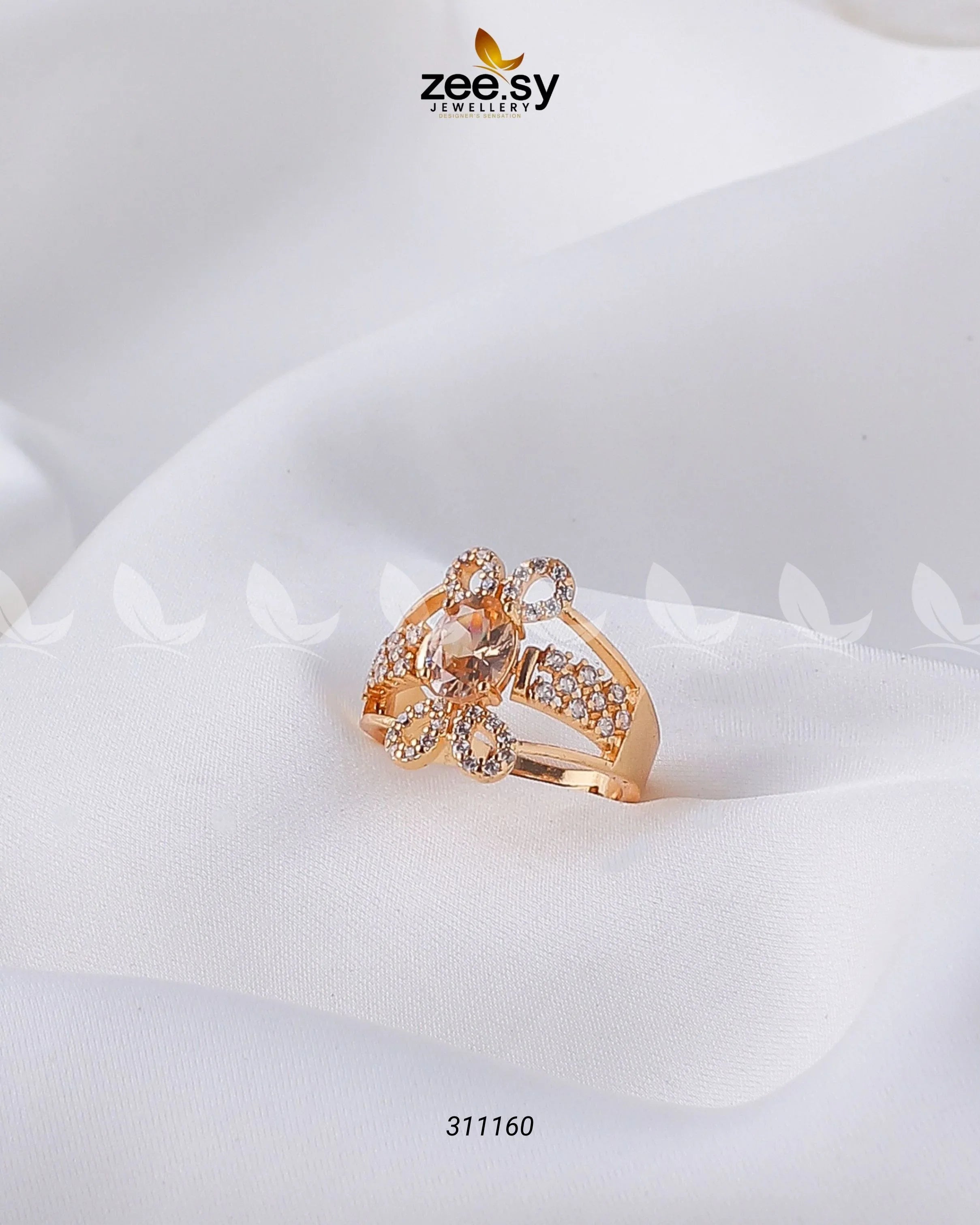 Starlit Ring Champagne - Zeesy Jewellery