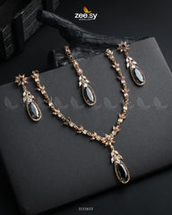 Saba Qamar Necklace Sets Golden Black - Zeesy Jewellery