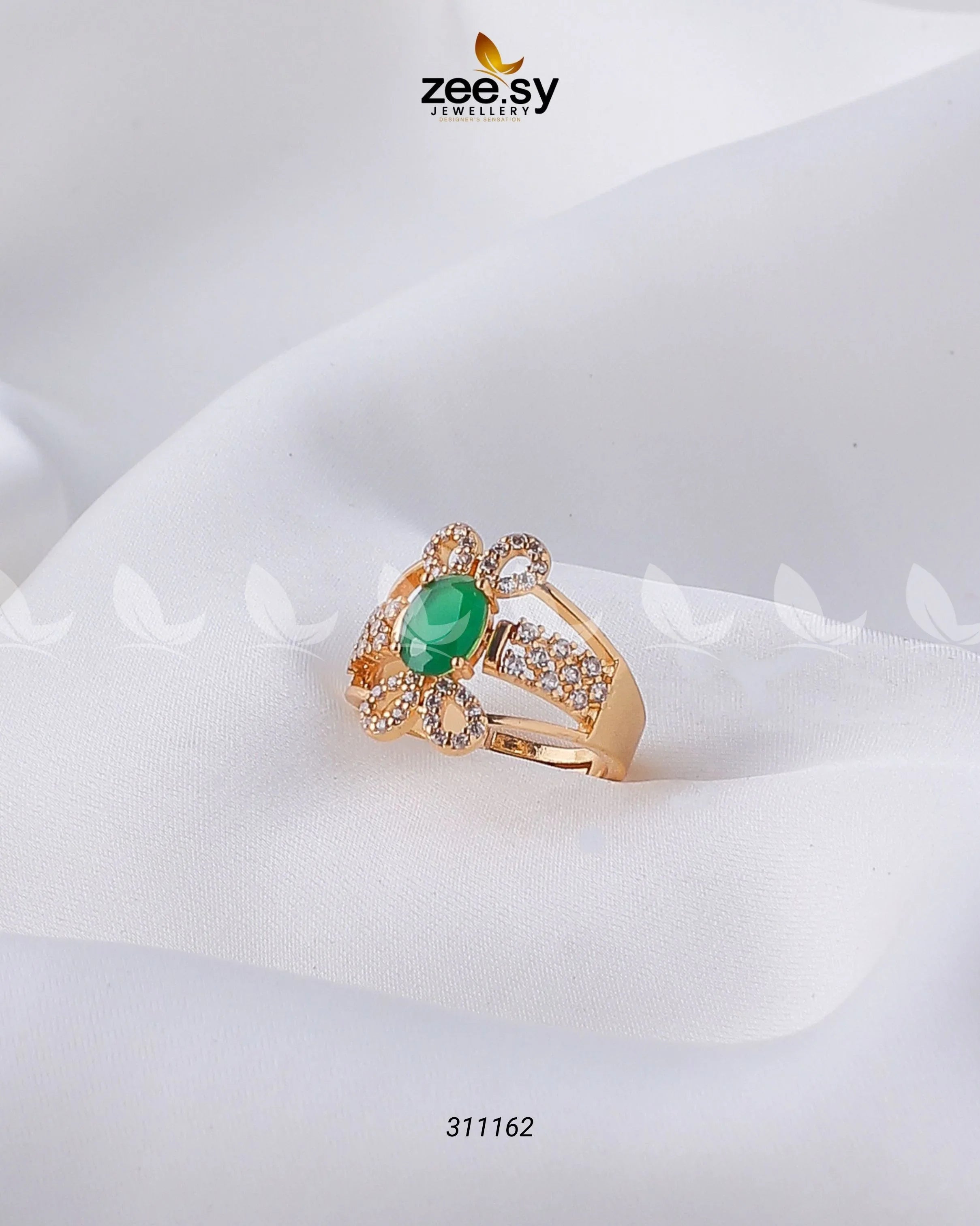 Starlit Ring Green - Zeesy Jewellery