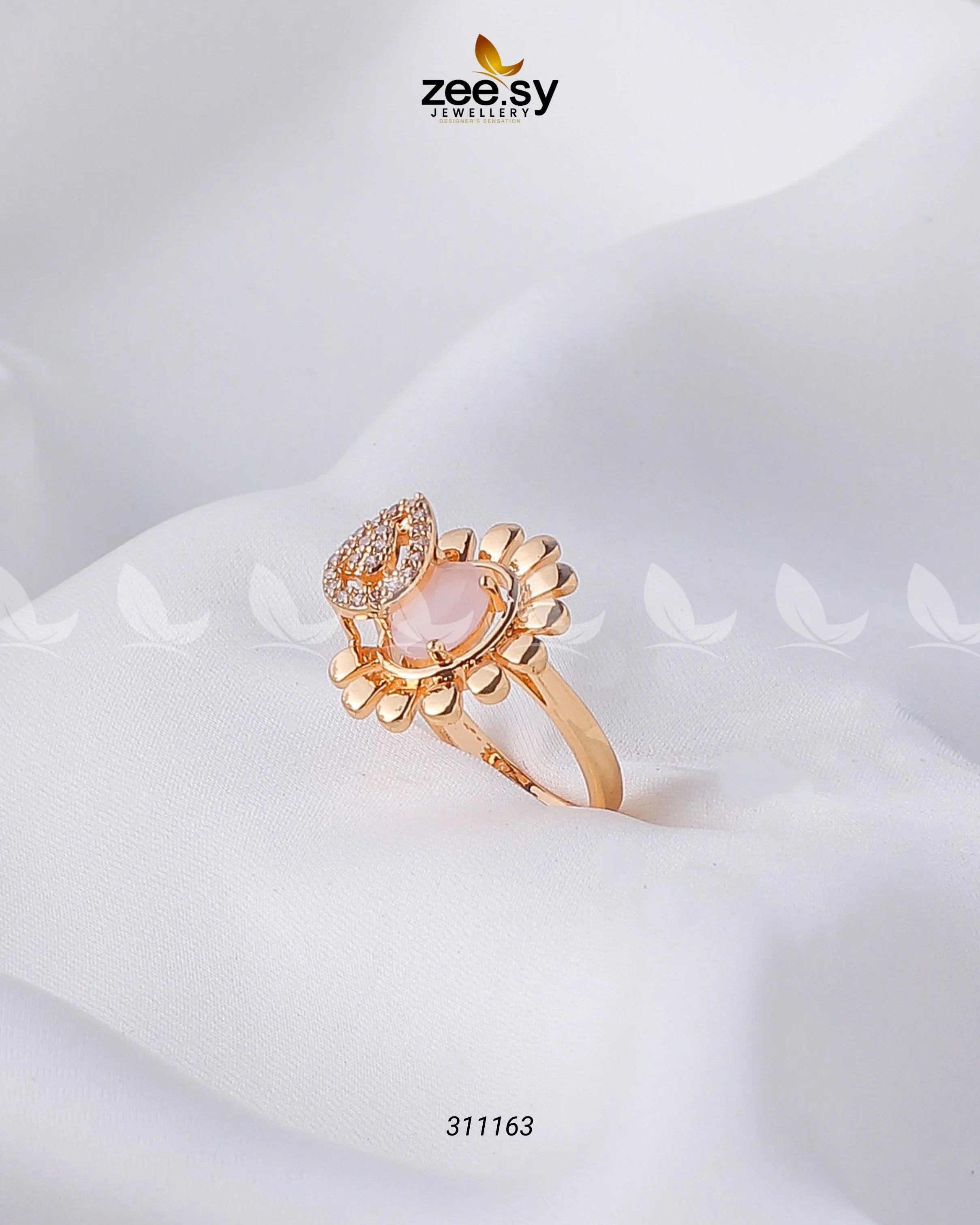 Lavender Ring Mint pink - Zeesy Jewellery