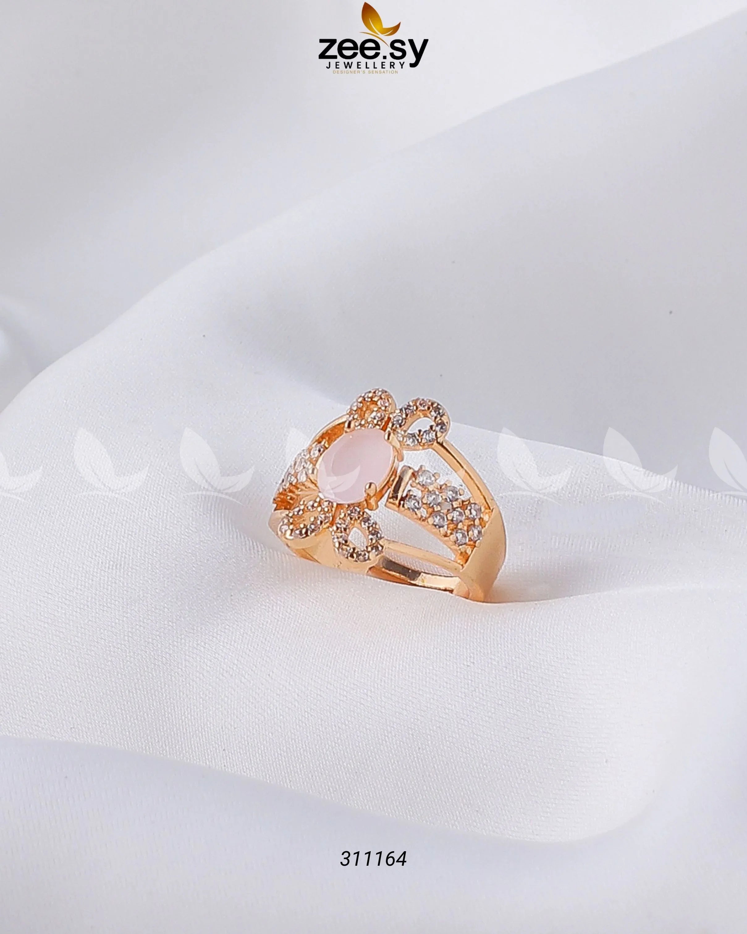 Starlit Ring Mint pink - Zeesy Jewellery