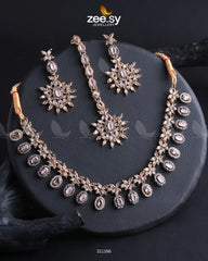 Solara Necklace Set Mint pink - Zeesy Jewellery