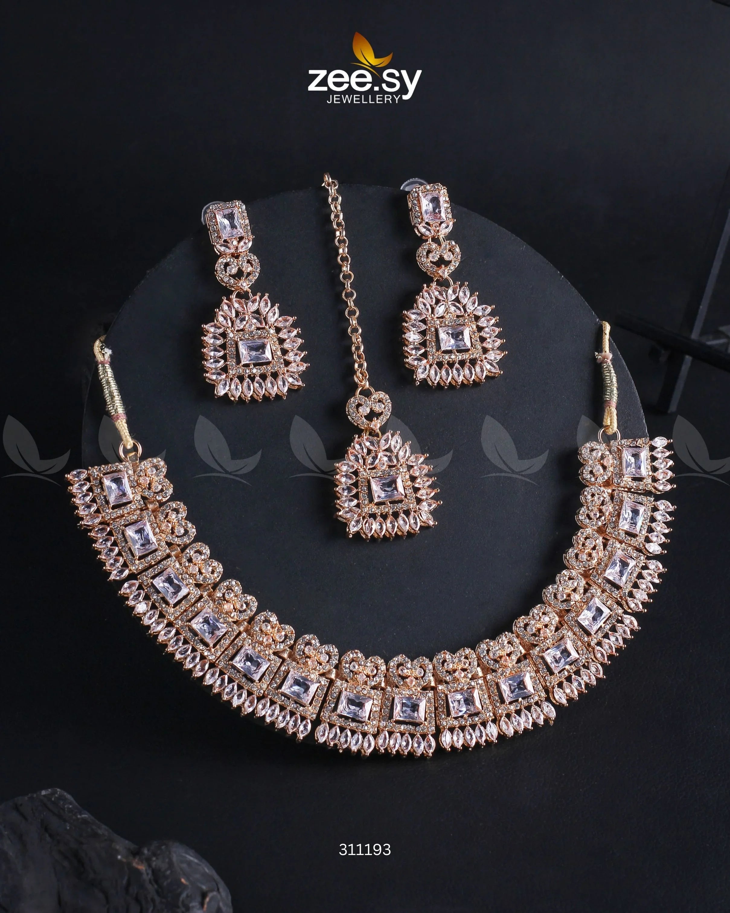 Elysium Necklace Golden White - Zeesy Jewellery