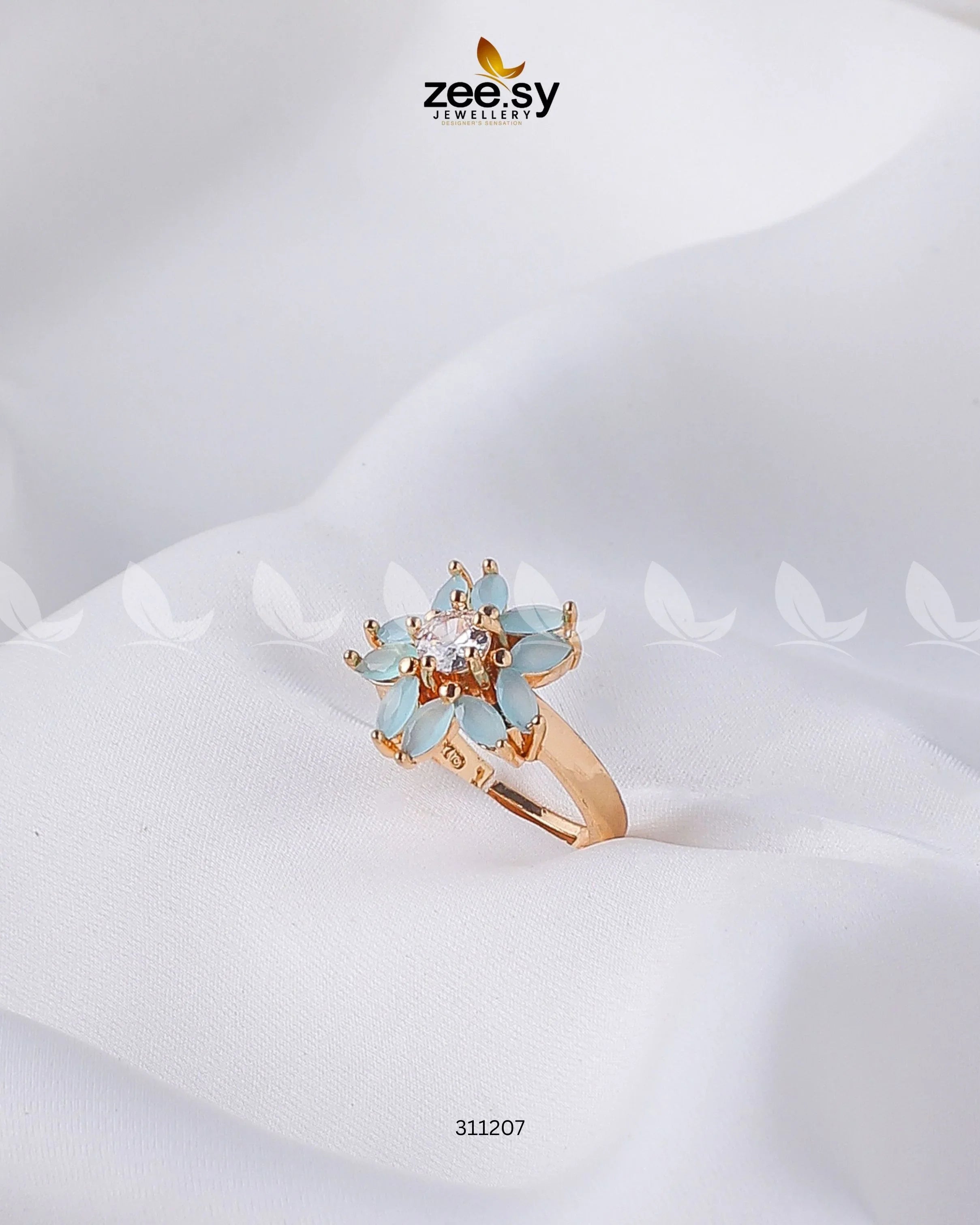 Daisy Ring turquoise - Zeesy Jewellery