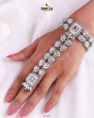 Exuberant Anja Bracelet Silver White - Zeesy Jewellery