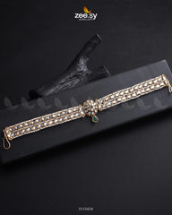 Eminent Gilded Forehead Sheesh Patti Green - Zeesy Jewellery