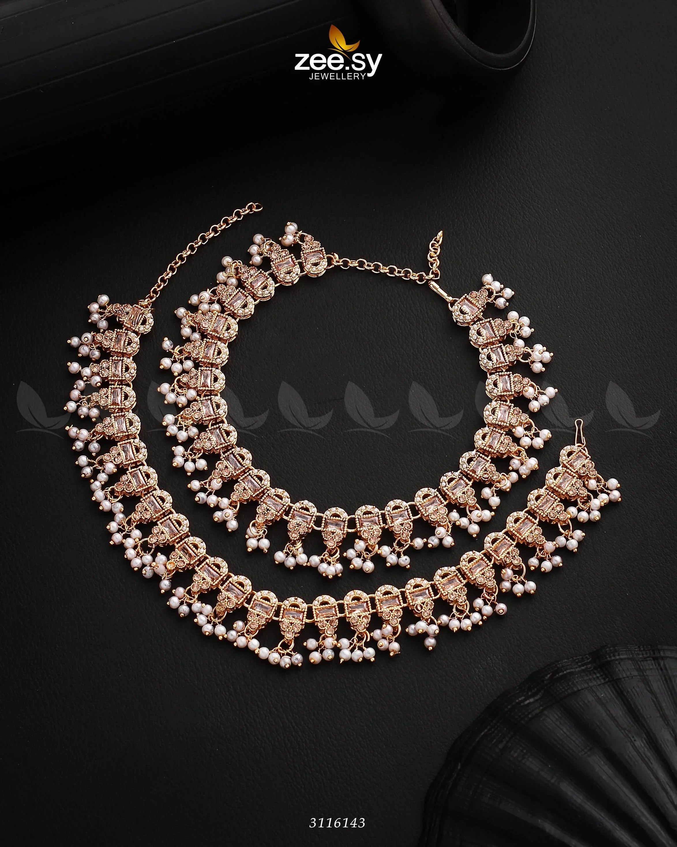 Rutilated Anklet - Zeesy Jewellery