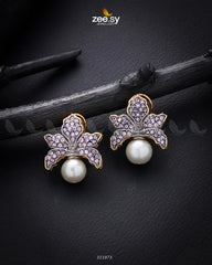 Foxglove Earrings Purple - Zeesy Jewellery