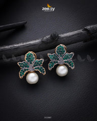 Foxglove Earrings Green - Zeesy Jewellery