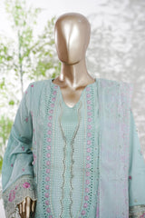 Bin Saeed Stitched 3 Piece Luxury Emb Lawn Vol-13 Suit-D-3133-PISTA