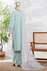 Bin Saeed Stitched 3 Piece Luxury Emb Lawn Vol-13 Suit-D-3133-PISTA