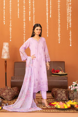 Chaashni By Tawakkal Stitched 3 Piece Eid Fancy Emb Lawn Vol-02 Suit-D-3134