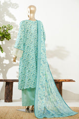 Bin Saeed Stitched 3 Piece Exc Luxury Festive Frock Vol-03 Suit-LSM-3136-FEROZI