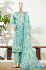 Bin Saeed Stitched 3 Piece Exc Luxury Festive Frock Vol-03 Suit-LSM-3136-FEROZI
