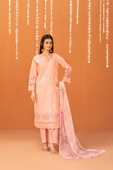 Chaashni By Tawakkal Stitched 3 Piece Eid Fancy Emb Lawn Vol-02 Suit-D-3139