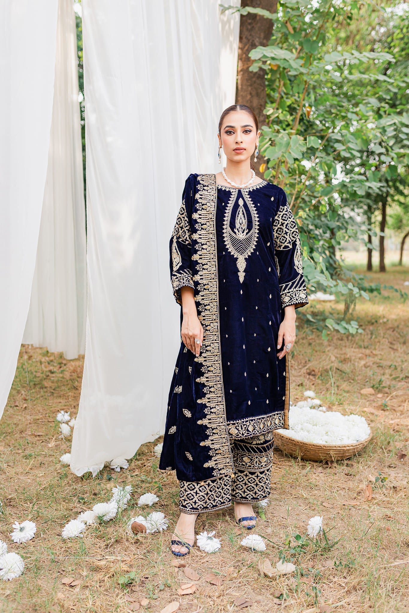 Panache Apparel Stitched Velvet Collection-Zircon