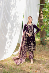Panache Apparel Stitched Velvet Collection-Mayal