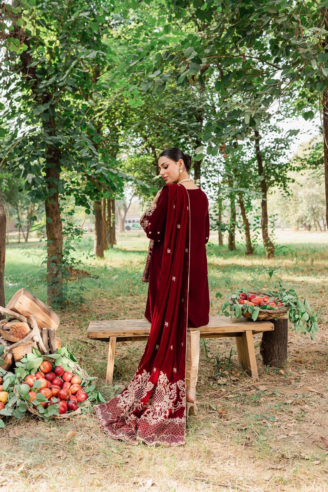 Panache Apparel Stitched Velvet Collection-Parul